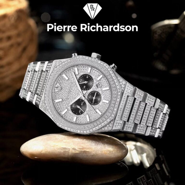 שעון Pierre Richardson Full Diamonds משובץ לגבר Pr5891