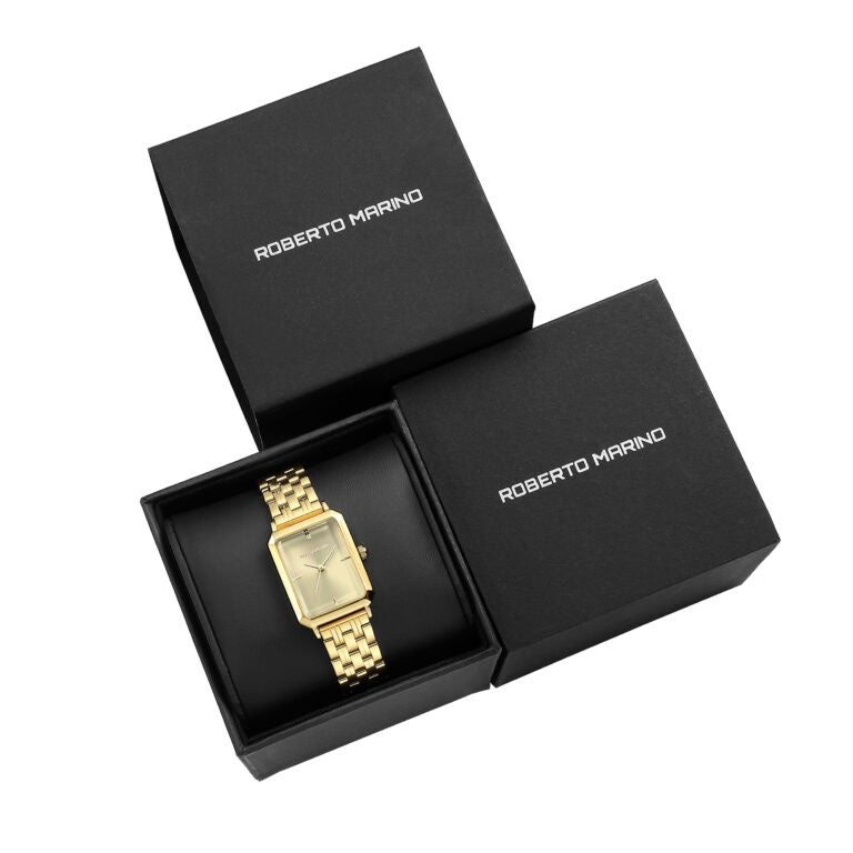 שעון Roberto Marino מלבני לנשים RM1952