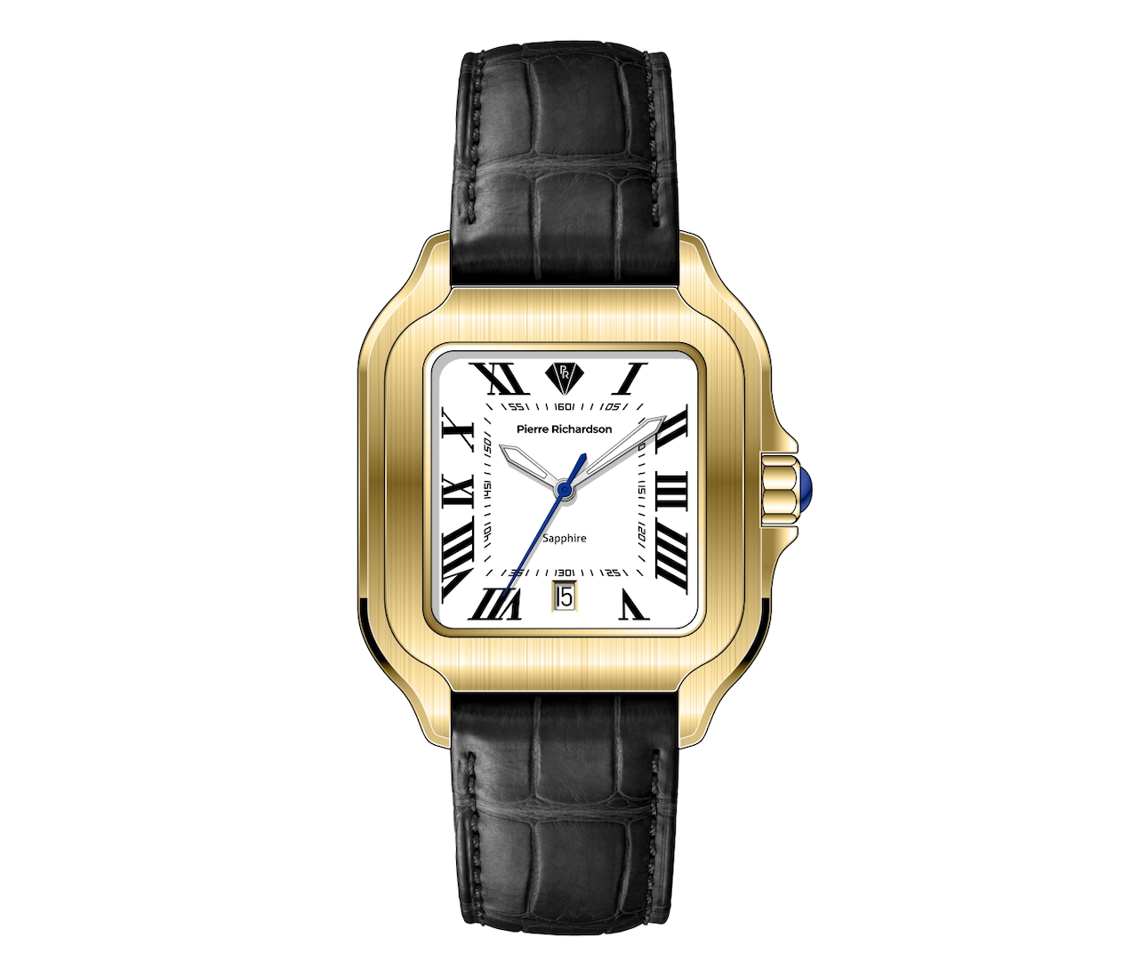 שעון מלבני Pierre Richardson לגבר Pr8502