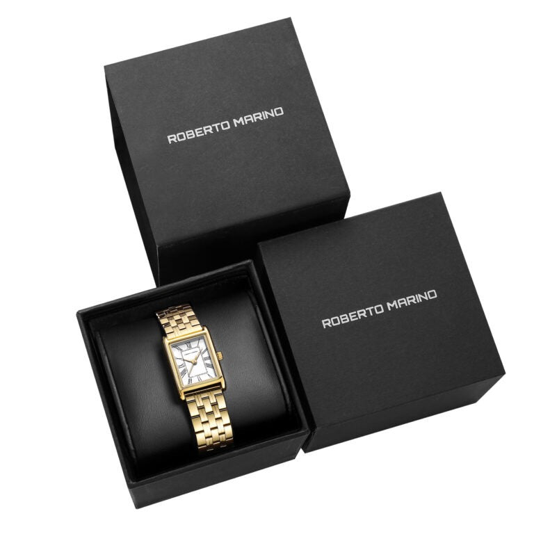 סט שעונים מלבני זוגי Roberto Marino RM2722 + RM1722