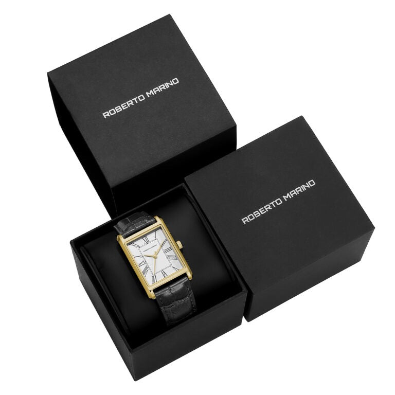סט שעונים מלבני זוגי Roberto Marino RM2712 + RM1712